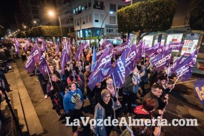 Manifestación por el Día Internacional de la Mujer.