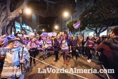 Manifestación por el Día Internacional de la Mujer.