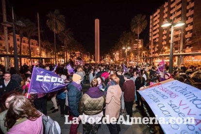 Manifestación por el Día Internacional de la Mujer.