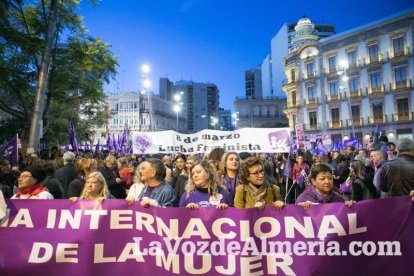 Manifestación por el Día Internacional de la Mujer.