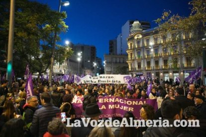Manifestación por el Día Internacional de la Mujer.