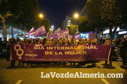 Manifestación por el Día Internacional de la Mujer.