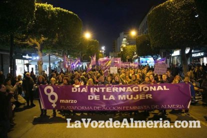 Manifestación por el Día Internacional de la Mujer.