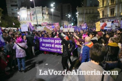 Manifestación por el Día Internacional de la Mujer.