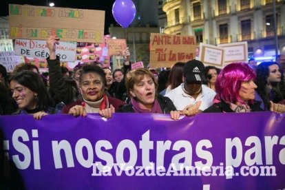 Manifestación por el Día Internacional de la Mujer.