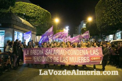 Manifestación por el Día Internacional de la Mujer.