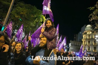 Manifestación por el Día Internacional de la Mujer.