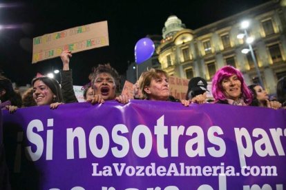 Manifestación por el Día Internacional de la Mujer.
