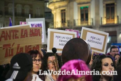 Manifestación por el Día Internacional de la Mujer.