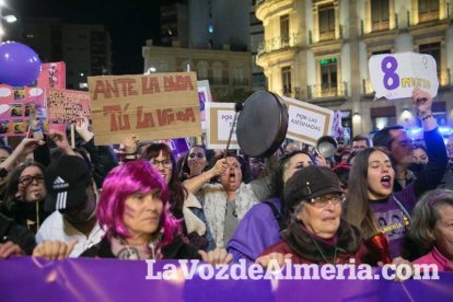 Manifestación por el Día Internacional de la Mujer.
