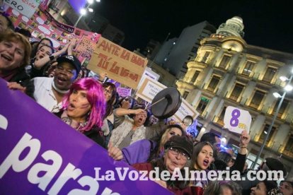 Manifestación por el Día Internacional de la Mujer.