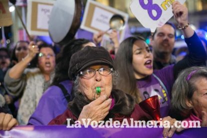 Manifestación por el Día Internacional de la Mujer.