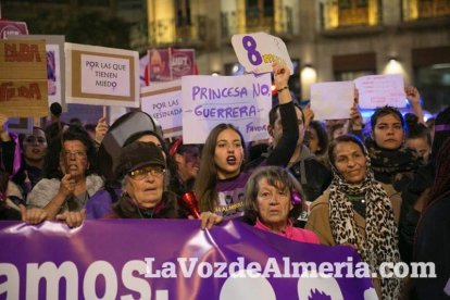 Manifestación por el Día Internacional de la Mujer.