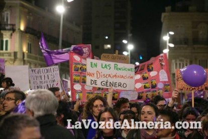 Manifestación por el Día Internacional de la Mujer.