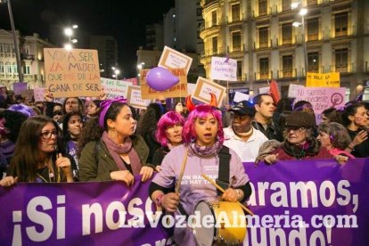 Manifestación por el Día Internacional de la Mujer.