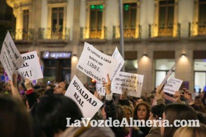 Manifestación por el Día Internacional de la Mujer.