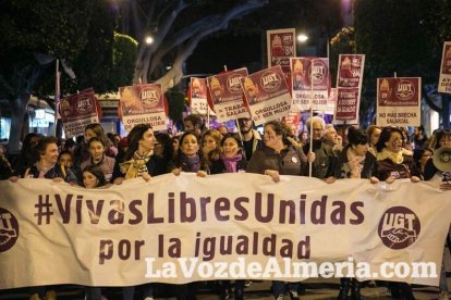 Manifestación por el Día Internacional de la Mujer.