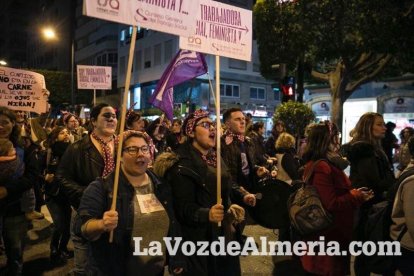 Manifestación por el Día Internacional de la Mujer.