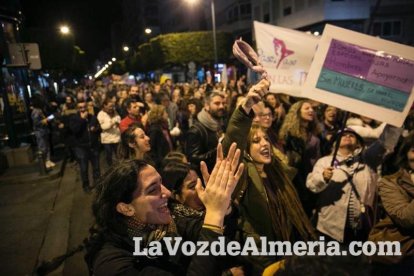 Manifestación por el Día Internacional de la Mujer.