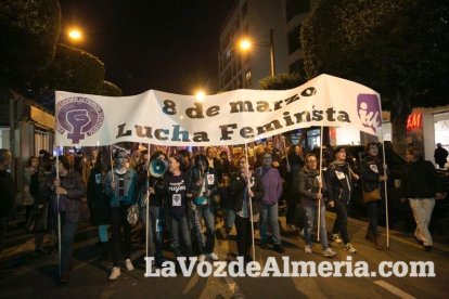 Manifestación por el Día Internacional de la Mujer.