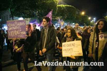 Manifestación por el Día Internacional de la Mujer.