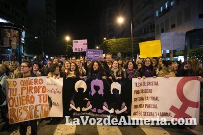 Manifestación por el Día Internacional de la Mujer.