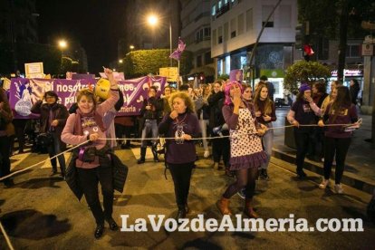 Manifestación por el Día Internacional de la Mujer.