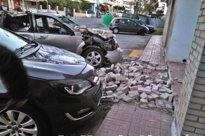 Detalle de los ladrillos en el suelo.
