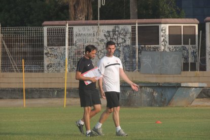 Fran Fernández con el médico.