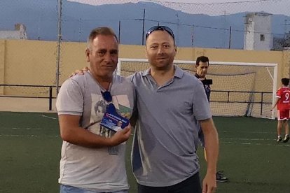 Paco Maldonado (izquierda) trabajó muchos años en el fútbol con Juan Magaña.