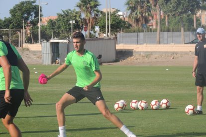 Andoni López en acción.
