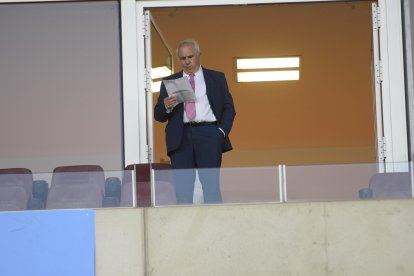 El presidente Alfonso García.