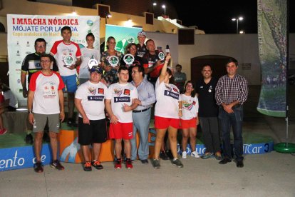 Podio general masculino y femenino de la Copa de Andalucía.