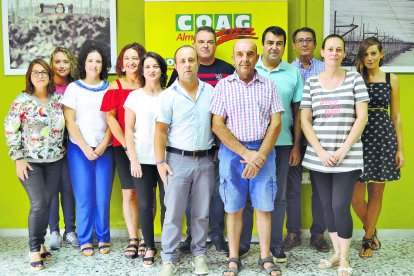 COAG. Ana Godoy, Rosa Maldonado, Noelia García, Mª del Mar Cobo, Erica Rodríguez, Francisco Navarro, Antonio Moreno, José Fernández, Andrés Góngora, Jesús Navarro, Eva Del Pino y Patricia Aliaga.