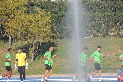 Entrenamiento en el campo Anexo.
