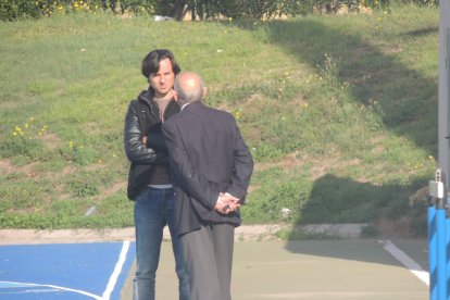 Ibán Andres y el consejero Luis Guillén.