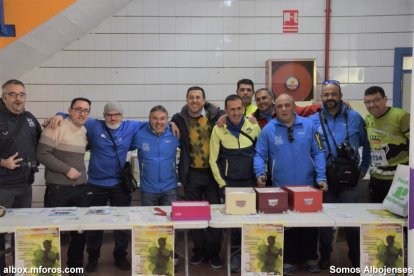 Parte del equipo organizador de la carrera.