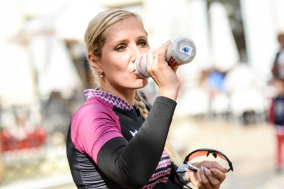 La ganadora femenina.