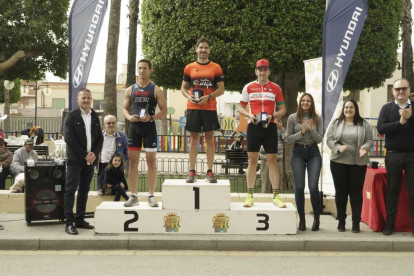 El podio de la genera,.