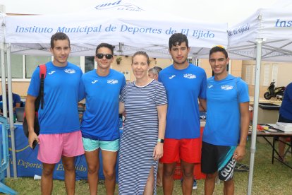 Maria José Martín con sus campeones.
