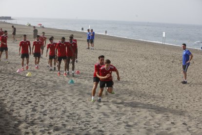 Nadie se relajó en el entrenamiento.
