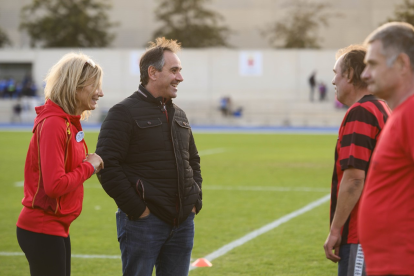Juanjo Segura habla con los profesores.