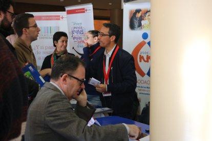 Uno de los stands instalados.