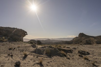 Rodaje de la serie en localizaciones de Tabernas y Agua Amarga.