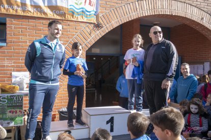 Esperando a la joven campeona.