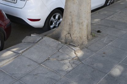 Aceras levantadas.