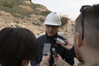 Los medios de comunicación comprobaron este míercoles la marcha de las obras.