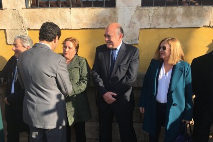 El presidente de la Junta, a su llegada al Varadero.