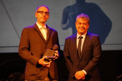 José Luis Blanco-Claraco y el rector de la UAL, Carmelo Rodríguez.