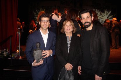 José Mª Muyor, Amparo García y Jesús Muyor.